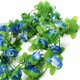 thumbnail image 2 of Toystoory 2 uds. De rosas artificiales pequeñas, enredadera colgante, decoración de plantas falsas para bodas Decoración del hogar azul, 2 of 6
