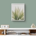 thumbnail image 3 of PixonSign Framed Wall Art Print Light Green Leaf Bunch on White Background Nature Plants Photography Realism Modern CloseUp Relax/Calm Multicolor Warm for Living Room, Bedroom, Office - 12"x16" WHITE, 3 of 6