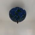 thumbnail image 4 of Enjoy Decor Lamps 12-Inch Tiffany Ceiling Light with Stained Glass Bowl, 4 of 5