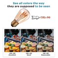 thumbnail image 2 of 15 Pack E27 LED Spiral Filament ST45/S14 3W Vintage Style Amber Light Dimmable 2200K Super Warm White 140lm 25W Equivalent, 2 of 5