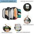 thumbnail image 3 of FORMRS Unisex School Backpack 17" Student Travel Bag with Laptop Compartment, Art Cocktails, 3 of 7