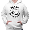 thumbnail image 2 of Ghost Freak in the Sheets Hoodie Sweatshirt Unisex Large White, 2 of 5
