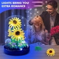 thumbnail image 4 of Set de Construcción de Girasol ZQJKLE con 545 Piezas, Luz LED y Cubierta, 4 of 6