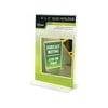 Clear Plastic Sign Holder, Free-Standing, 4 X 6