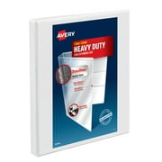 Avery Heavy Duty View Binder, 0.5" One-Touch Slant Ring, White (05234)