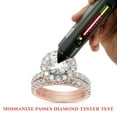 thumbnail image 7 of 3 1/5 ct. t.w Center 7.5MM Round Cut Lab Created Moissanite Diamond Halo Engagement Bridal Ring Set In 14K Rose Gold Over Sterling Silver (G-H Color, VVS1 Clarity,3.20 Cttw)-5, 7 of 7