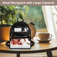 thumbnail image 5 of Eheartsgir Santa Snowman Christmas Print Small Backpack with Lightweight Versatile Mini Backpack for Daily Use, Polyester Travel Rucksack for Dating, 5 of 8