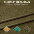 thumbnail image 2 of Lapalife Blackout Velvet Curtains, Moroccan Damask Pattern Rod Pocket Thermal Insulated Velvet Curtain Drapes for Living Room, 2 Panels, 52"x 96", Taupe Brown, 2 of 9