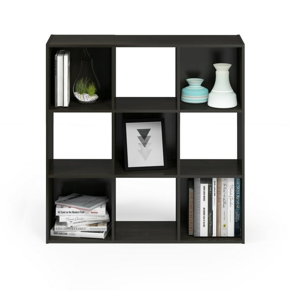 Furinno Pelli Cubic Storage Cabinet in 3x3 in Espresso