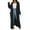 Black, variant on Long Sweaters for Women Cardigan Open Front Long Sleeve Plus Size Chunky Cable Knit Duster Cardigans with Pockets Winter Coat Solid Color Loose Knit Sweater Outerwear Long Cardigan Black 3Xl