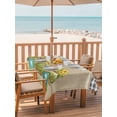 thumbnail image 3 of 60x84 Inch Outdoor Tablecloth with Umbrella Hole Zipper Rectangle Sage Green Truck Rectangular Tablecloths Outside Waterproof Farmhouse Sunflowers Burlap Plaid Patio Table Cloth Cover for Picnic, 3 of 8