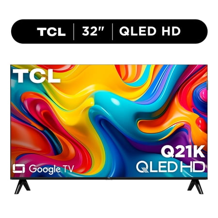 TCL 32  Q21K Series (NEW 2025) 720P HD QLED Smart TV with Google TV – 32Q21K