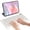 white, variant on BATTOP Foldable Bluetooth Keyboard with Protective Stand Case, Portable Wireless Keyboard, Compatible for Tablet, Smartphone, Laptop(Black)