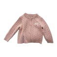 thumbnail image 3 of enyan Girls Knit Cardigan Sweater Button Down Long Sleeve Kids Toddler School Uniform Fall Jacket(Red,6.5-7 Years), 3 of 5