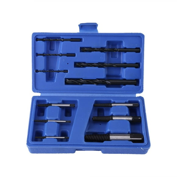 Heavy-Duty Steel Extractor Set, Universal Tool for Removing Damaged Screws Bolts Fasteners, with Carbon Steel Construction Black Oxide Finish Rustproof and Sturdy for