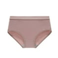 thumbnail image 4 of GEWSEY Women's Cotton Underwear Mid Waisted Ladies Panties Soft Full Coverage Briefs (Coffee, XL), 4 of 4