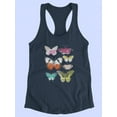 thumbnail image 3 of Chromatic Butterflies I Racerback Tank Women -June Erica Vess Designs, Female Large, 3 of 4