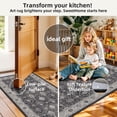 thumbnail image 6 of Runner Rugs Black 2x3+2x4+2x5+2x6 4-Piece Washable Non-Slip Floor Mats, 6 of 9