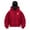 Red, variant on zaveiop Jacket Zip up Fashion Double Layer Balaclava Hoodie Hip Hop Outerwear Jacket Y2K Clothing for Men and Women (Red, L)