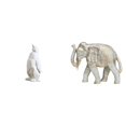 thumbnail image 1 of Figura Decorativa De Pingüino Y Elefante, Pieza De Colección, De Resina Y Madera. Ideal Para Decorar Mesas, Bares, Dormitorios, Oficinas O Cualquier Espacio. Tallada A Mano. Un Recuerdo, 1 of 8
