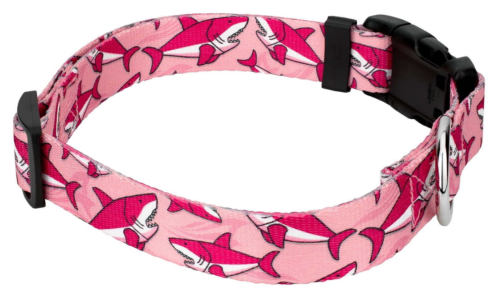 Country Brook Petz® Pink Sharks Everyday Dog Collar and Leash, Extra Small