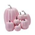 thumbnail image 3 of Lipstore 7Pcs Assorted Artificial Pumpkins Embellishment Photo Props Halloween Decoration Pink, 3 of 8