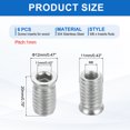 thumbnail image 2 of 6Pcs Threaded Inserts Nuts, M6x20mm Hex Socket Drive Nut Inserts for Wood, 2 of 6