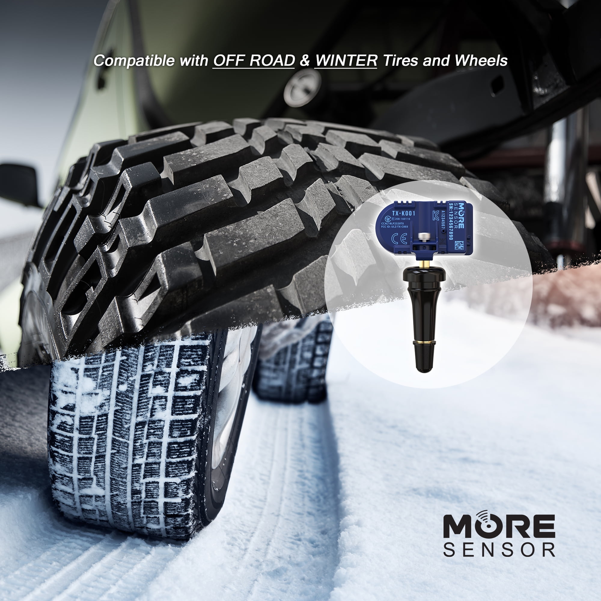 Moresensor 315MHz Compact Series TPMS Tire Pressure Sensor | Toyota 86 NX300 Subaru BRZ 28103CA001 | KX-S010L/R-SN-4 (4)
