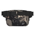 thumbnail image 3 of Balery Vintage Dog Illustration Mochila Cinturón para Mujeres y Hombres, Bolsa de Cintura Impermeable de Doble Capa con Correa, 3 of 9