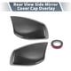 thumbnail image 2 of Cubierta de tapa de espejo lateral del conductor y pasajero de Unique Bargains para BMW E60 E61 par de fibra de carbono negra, 2 of 7