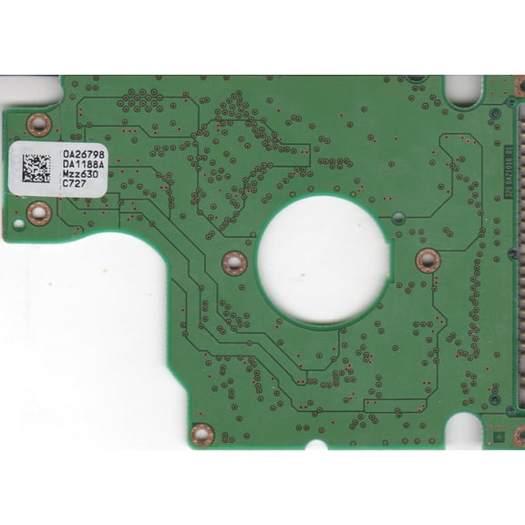 HTS541010G9AT00, 0A26798 DA1188A, PN 13G1591, Hitachi 100GB IDE 2.5 PCB
