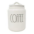 thumbnail image 2 of Rae Dunn By Magenta COFFEE Ceramic LL Medium 8 x 5 Canister (White), 2 of 4