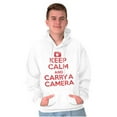 thumbnail image 5 of Keep Calm Carry A Camera Photographer Hoodie Sweatshirt Women Men Brisco Brands X, 5 of 6