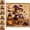 #-01C, variant on DIY Halloween Pearl Diamond Painting Art Kit, Full Round Pearl Rhinestone Wizard Dog Canvas Picture with Golden Frame, 7.8Inch Jack O Lantern Bat Moon Wall Decor Craft Gift for Adults Beginners