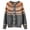 Grey #808, variant on Bovemsi Womens Sweaters Cozy Women's Fun Autumn/Winter Retro Flower Long Sleeve Button Knitted Cardigan Sweater Business Casual Sweaters