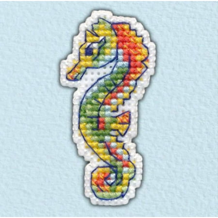 UPC: 4660009929489 | Badge – Seahorse 1098 Counted Cross Stitch Kit