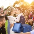 thumbnail image 3 of PU Leather Ring Box, Crown Shape Engagement Jewelry Case, Couple Proposal Gift Holder And Display, Ring Box For Wedding Ceremonies And Anniversary Keepsakes(Dark Blue), 3 of 4