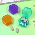 thumbnail image 2 of Portable Medicine Storage Box Small Pill Box Daily Portable Carry Medicine Organizer Pocket Mini Travel Box Storage W9M2 Pill, 2 of 8