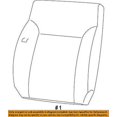 thumbnail image 2 of CHRYSLER OEM Front Seat-Cushion Cover-Top Back 1RL121K7AA, 2 of 2