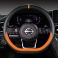 thumbnail image 5 of Protector en forma de D para volante de coche, para Nissan x-trail Qashqai March Serena Micra Kicks 2017-2023 Altima Teana 2019 Sentra 2022, 5 of 5