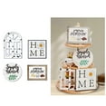 thumbnail image 4 of Tiered Tray Decor Set Thanksgiving Christmas Wooden Tray Sign For Home Table Decor, 4 of 11