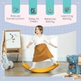 thumbnail image 4 of Qaba 32" Balance Board Kids, Wobble Board for Kids Toddlers, Curvy Rocker Board, Ended Preschool Learning Montessori Waldorf Toy, Ages for 3-6 Years Old, 4 of 9
