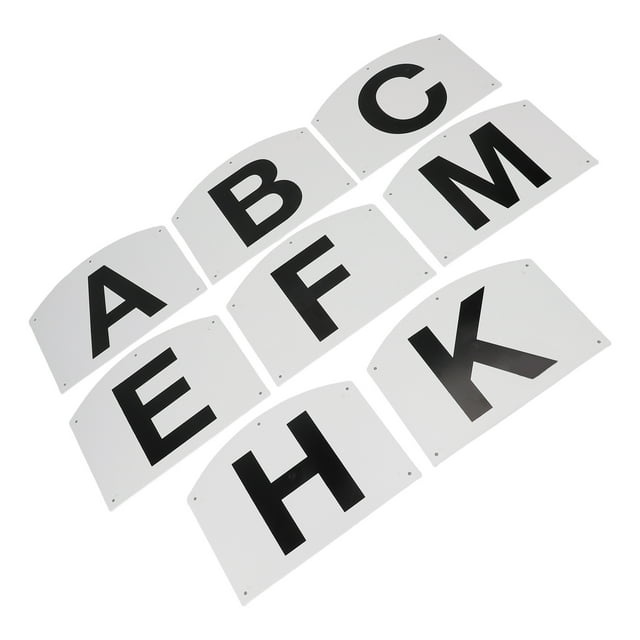 Dressage Letters Wall Mount, Sturdy Dressage Alphabet Visible 8pcs Multifunctional for Club