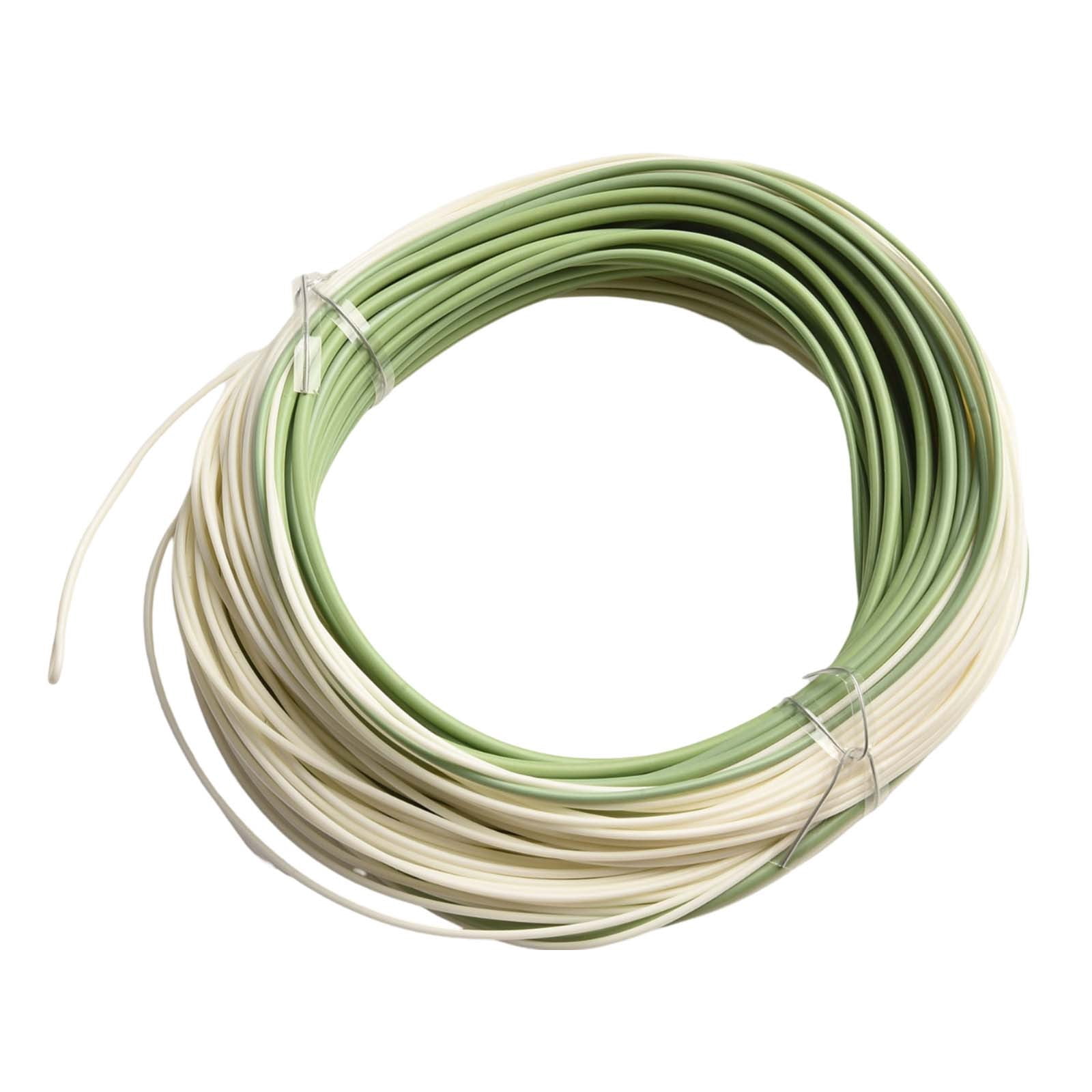 Fly Fishing Sea Main Line Outbound Short Fly Saltwater Fishing Line 100ft WF6F-WF10F Green/Cream