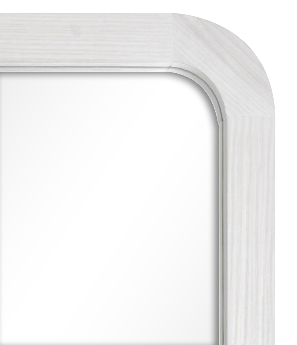 Mainstays 22inx30in Rounded Edge Rectangular White Finish Wall Mirror