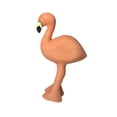 thumbnail image 4 of Figura de resina modelo Flamingo 3.1x1.1x4.3 pulgadas Ornamento de mesa multifuncional para chimenea, estantería de porche de estante rosa, 4 of 9