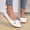 White, variant on Women's Fashionable Plus Size Soft Sole Outdoor Loafers,Comfortable Flat Shoes with Bows,Breathable Casual Footwear for Spring Summer,Versatile Stylish Shoes for Everyday Wear and Leisure Black