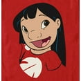 thumbnail image 2 of Men's Lilo & Stitch Lilo Face Graphic Tee Red 3X Large, 2 of 5