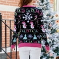thumbnail image 5 of Rovga Casual Christmas Snowman Pullover Knitwear Fall Winter Cartoon Christmas Knitted Sweater Women Warm Streetwear, 5 of 7
