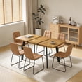 thumbnail image 6 of 47.4"-63.2" Extendable Dining Table Set for 4-8 People,7 Piece Large Kitchen Table Set with 6 Chairs for Farmhouse, Dining Room,Living Room, 6 of 9